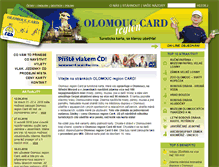 Tablet Screenshot of olomoucregioncard.cz